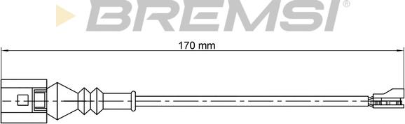 Bremsi WI0771 - Senzor de avertizare,uzura placute de frana - allinparts.ro