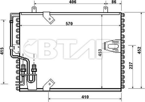 BTAP BBC819-114 - Condensator, climatizare - allinparts.ro