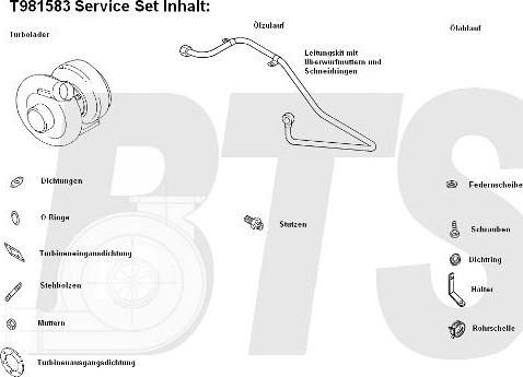 BTS Turbo T981583 - Compresor,sistem de supraalimentare allinparts.ro