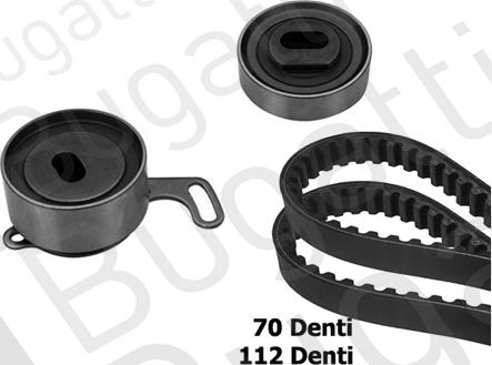 BUGATTI BKCD0631 - Set curea de distributie allinparts.ro