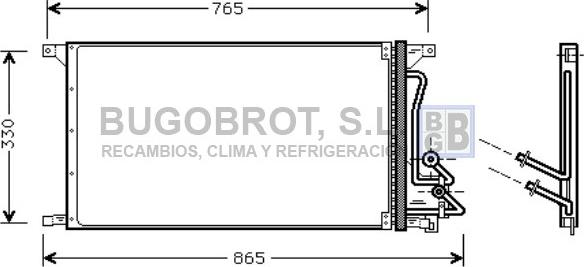 BUGOBROT 62-FD5304 - Condensator, climatizare allinparts.ro
