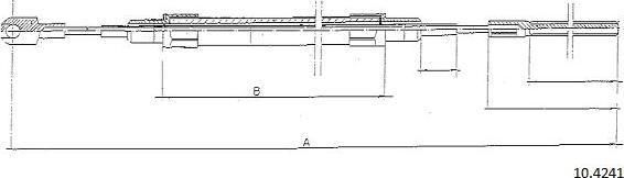 Cabor 10.4241 - Cablu, frana de parcare - allinparts.ro