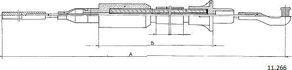 Cabor 11.266 - Cablu ambreiaj - allinparts.ro