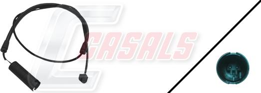 Casals 50075 - Senzor de avertizare,uzura placute de frana - allinparts.ro