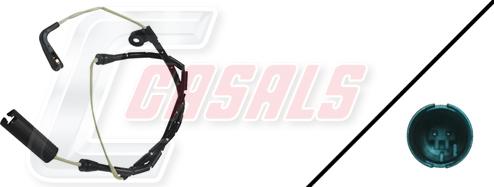 Casals 50073 - Senzor de avertizare,uzura placute de frana - allinparts.ro