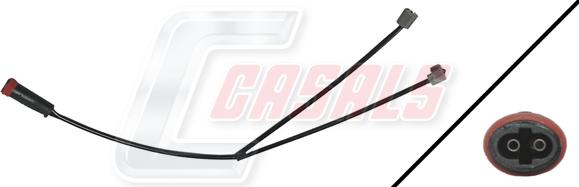 Casals 50161 - Senzor de avertizare,uzura placute de frana - allinparts.ro