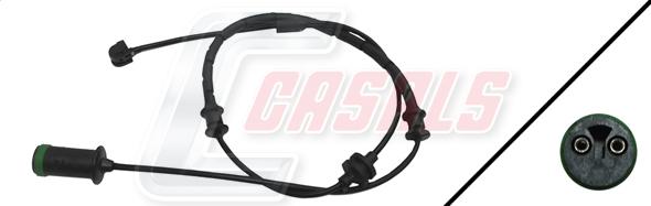 Casals 50112 - Senzor de avertizare,uzura placute de frana - allinparts.ro