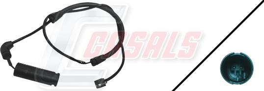 Casals 50129 - Senzor de avertizare,uzura placute de frana - allinparts.ro
