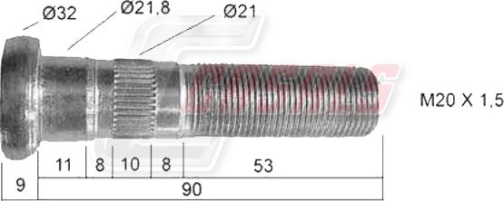 Casals 21513 - Bolt roata allinparts.ro