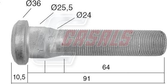 Casals 21535 - Bolt roata allinparts.ro