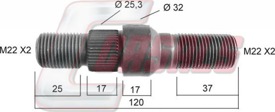 Casals 21142 - Bolt roata - allinparts.ro