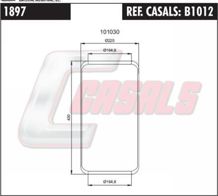 Casals B1012 - Burduf, suspensie pneumatica - allinparts.ro