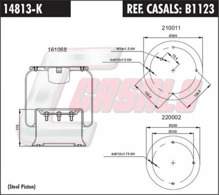 Casals B1123 - Burduf, suspensie pneumatica allinparts.ro