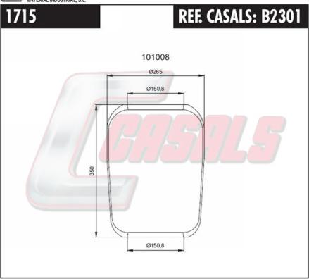 Casals B2301 - Burduf, suspensie pneumatica allinparts.ro
