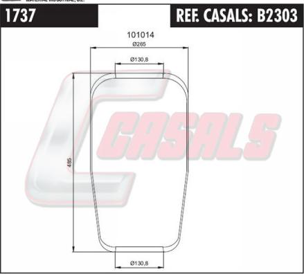 Casals B2303 - Burduf, suspensie pneumatica allinparts.ro