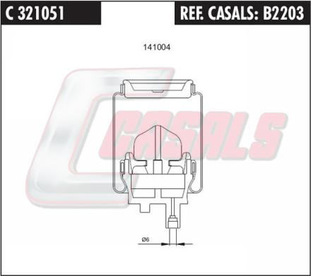 Casals B2203 - Burduf, suspensie cabina sofer allinparts.ro
