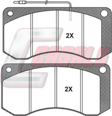Casals BKM668 - Set placute frana,frana disc allinparts.ro