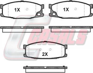 Casals BKM110 - Set placute frana,frana disc - allinparts.ro