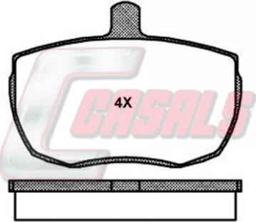 Casals BKM829 - Set placute frana,frana disc allinparts.ro
