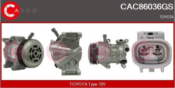 Casco CAC86036GS - Compresor, climatizare - allinparts.ro