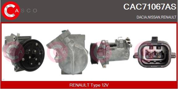 Casco CAC71067AS - Compresor, climatizare allinparts.ro