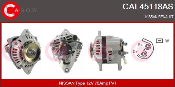 Casco CAL45118AS - Generator / Alternator - allinparts.ro