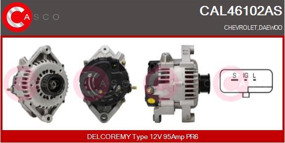Casco CAL46102AS - Generator / Alternator - allinparts.ro