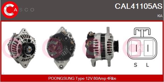 Casco CAL41105AS - Generator / Alternator - allinparts.ro