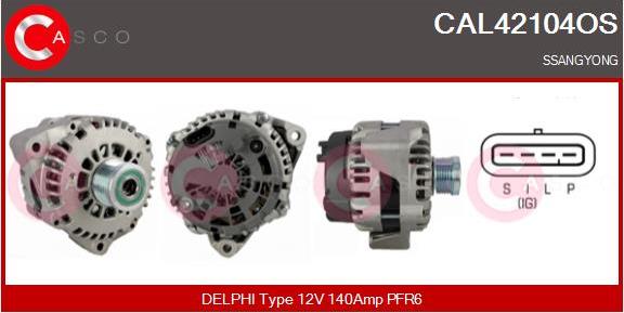 Casco CAL42104OS - Generator / Alternator allinparts.ro
