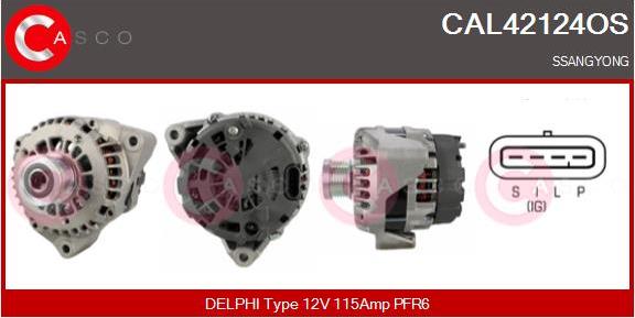 Casco CAL42124OS - Generator / Alternator - allinparts.ro