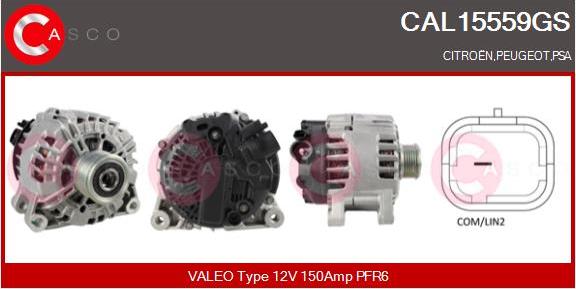 Casco CAL15559GS - Generator / Alternator allinparts.ro