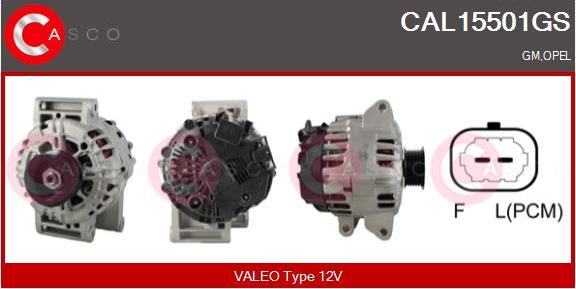 Casco CAL15501GS - Generator / Alternator allinparts.ro