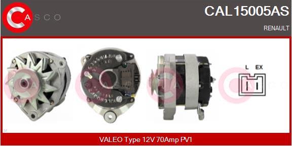 Casco CAL15005AS - Generator / Alternator allinparts.ro