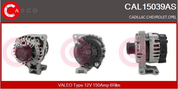 Casco CAL15039AS - Generator / Alternator allinparts.ro