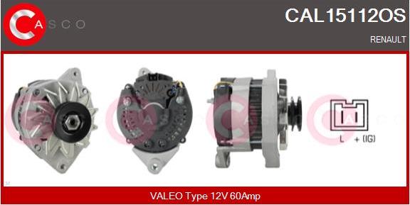 Casco CAL15112OS - Generator / Alternator - allinparts.ro