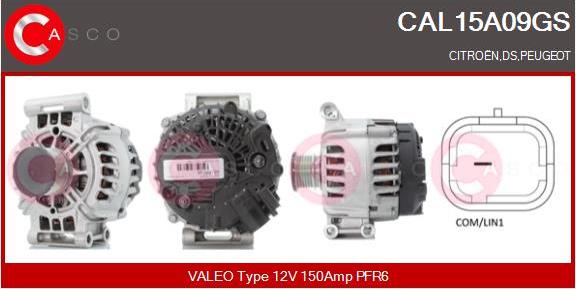 Casco CAL15A09GS - Generator / Alternator allinparts.ro