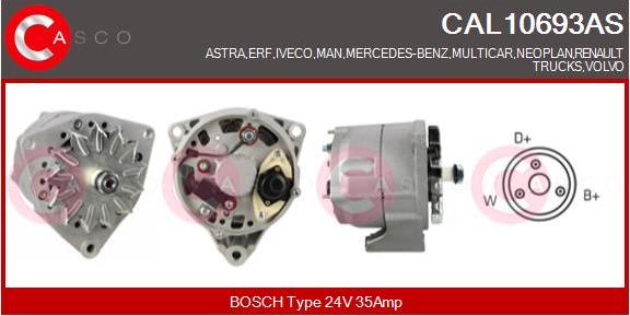 Casco CAL10693AS - Generator / Alternator allinparts.ro