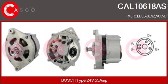 Casco CAL10618AS - Generator / Alternator allinparts.ro