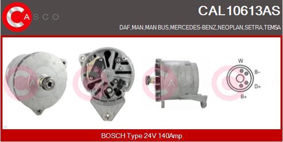 Casco CAL10613AS - Generator / Alternator allinparts.ro