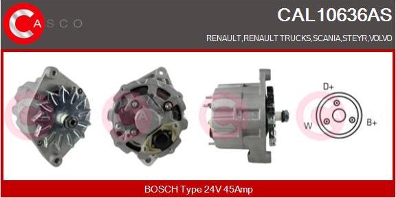 Casco CAL10636AS - Generator / Alternator allinparts.ro
