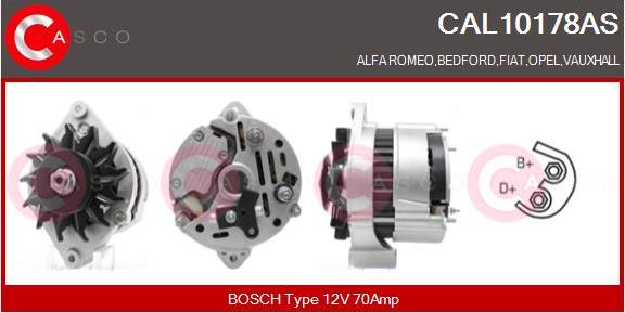 Casco CAL10178AS - Generator / Alternator allinparts.ro
