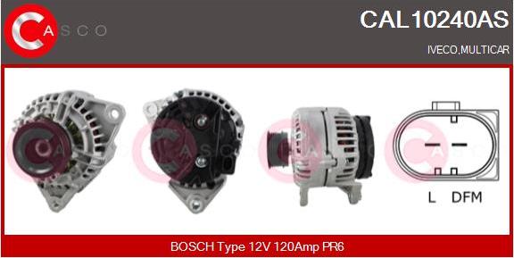 Casco CAL10240AS - Generator / Alternator allinparts.ro