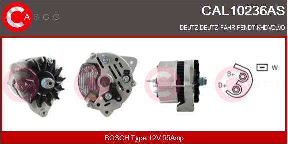 Casco CAL10236AS - Generator / Alternator - allinparts.ro