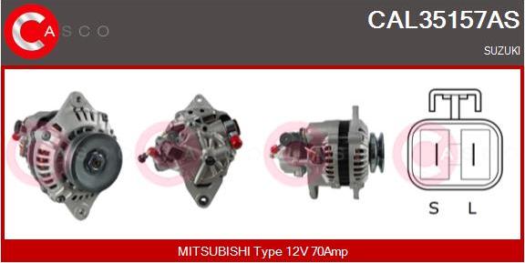 Casco CAL35157AS - Generator / Alternator - allinparts.ro