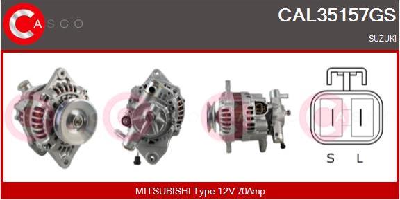 Casco CAL35157GS - Generator / Alternator - allinparts.ro