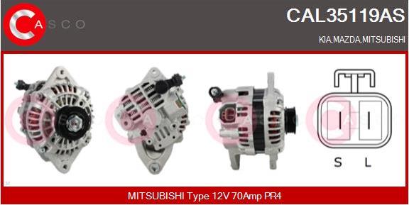 Casco CAL35119AS - Generator / Alternator allinparts.ro
