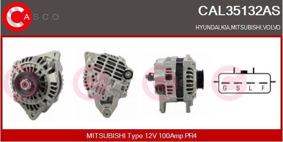 Casco CAL35132AS - Generator / Alternator - allinparts.ro