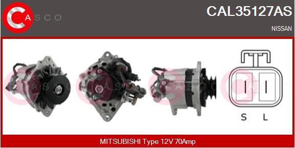 Casco CAL35127AS - Generator / Alternator allinparts.ro