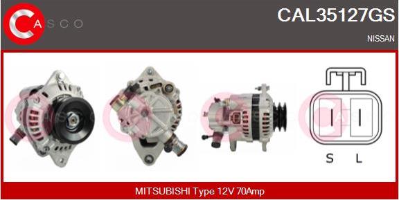 Casco CAL35127GS - Generator / Alternator allinparts.ro