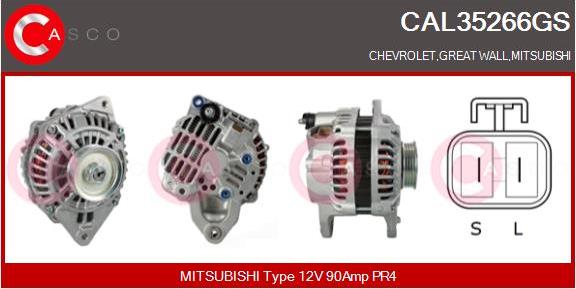 Casco CAL35266GS - Generator / Alternator allinparts.ro